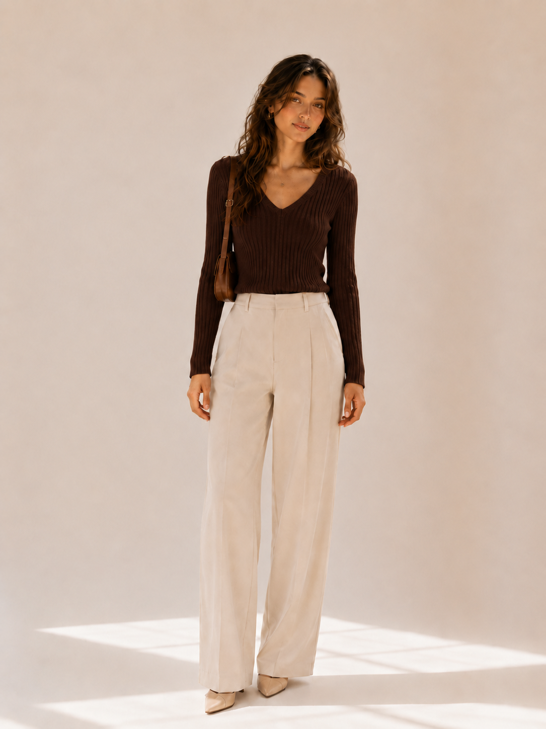Clara V-Neck Knit Top
