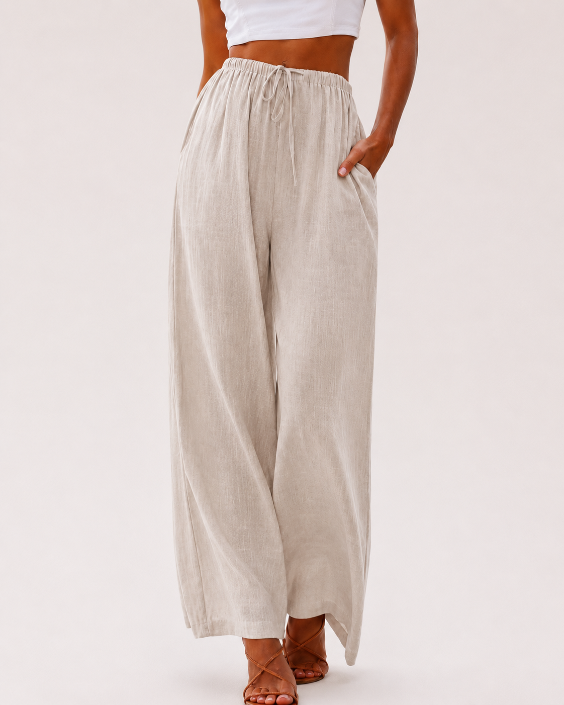 Linen Wide Leg Pants