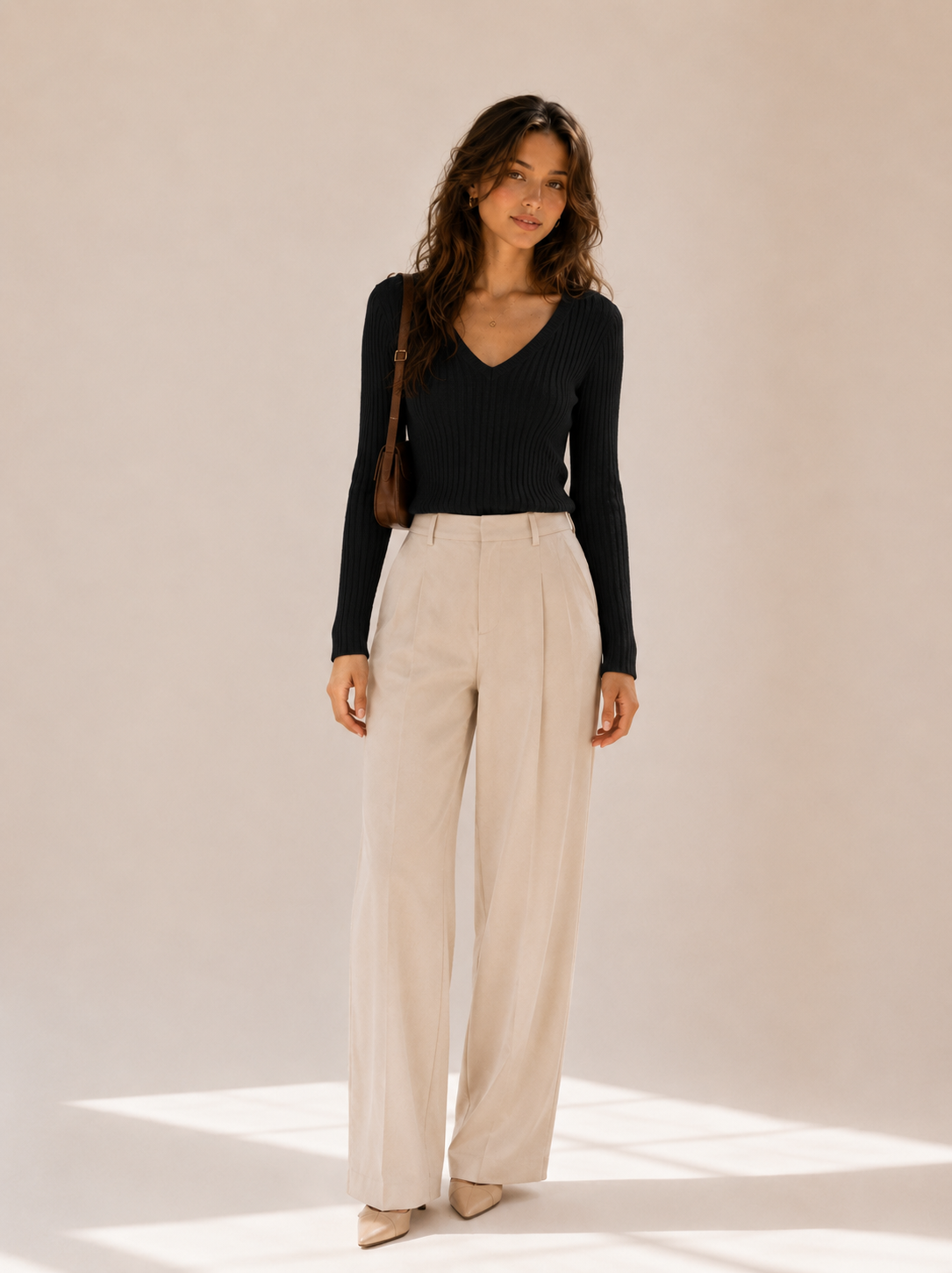 Clara V-Neck Knit Top