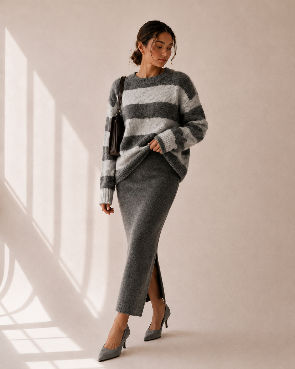 Margot Striped Knit Sweater