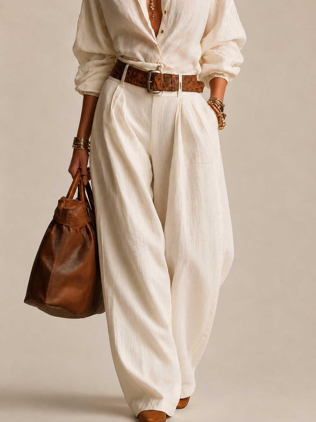 The Riviera Linen-Feel Set