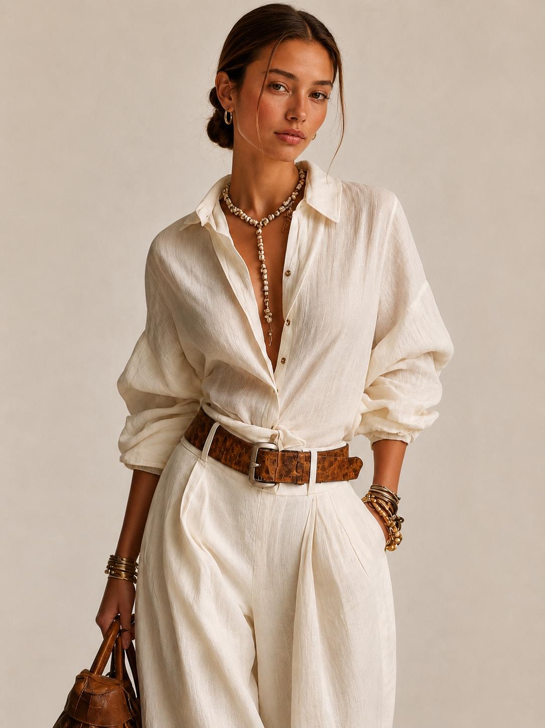 The Riviera Linen-Feel Set