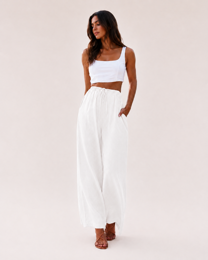 Linen Wide Leg Pants