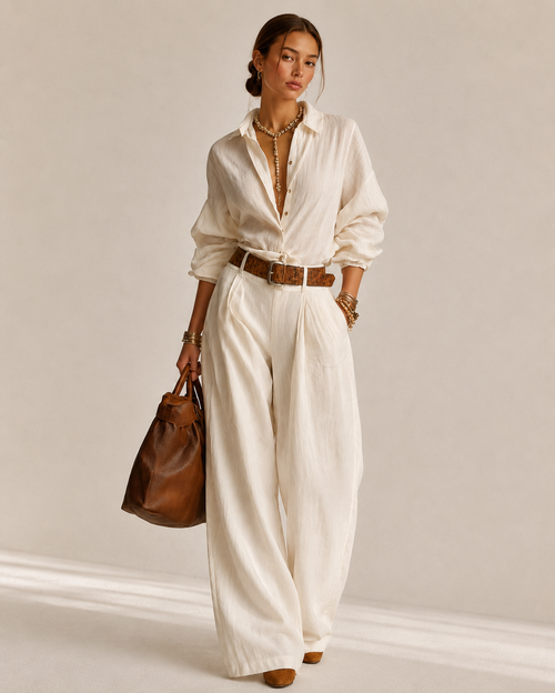 The Riviera Linen-Feel Set