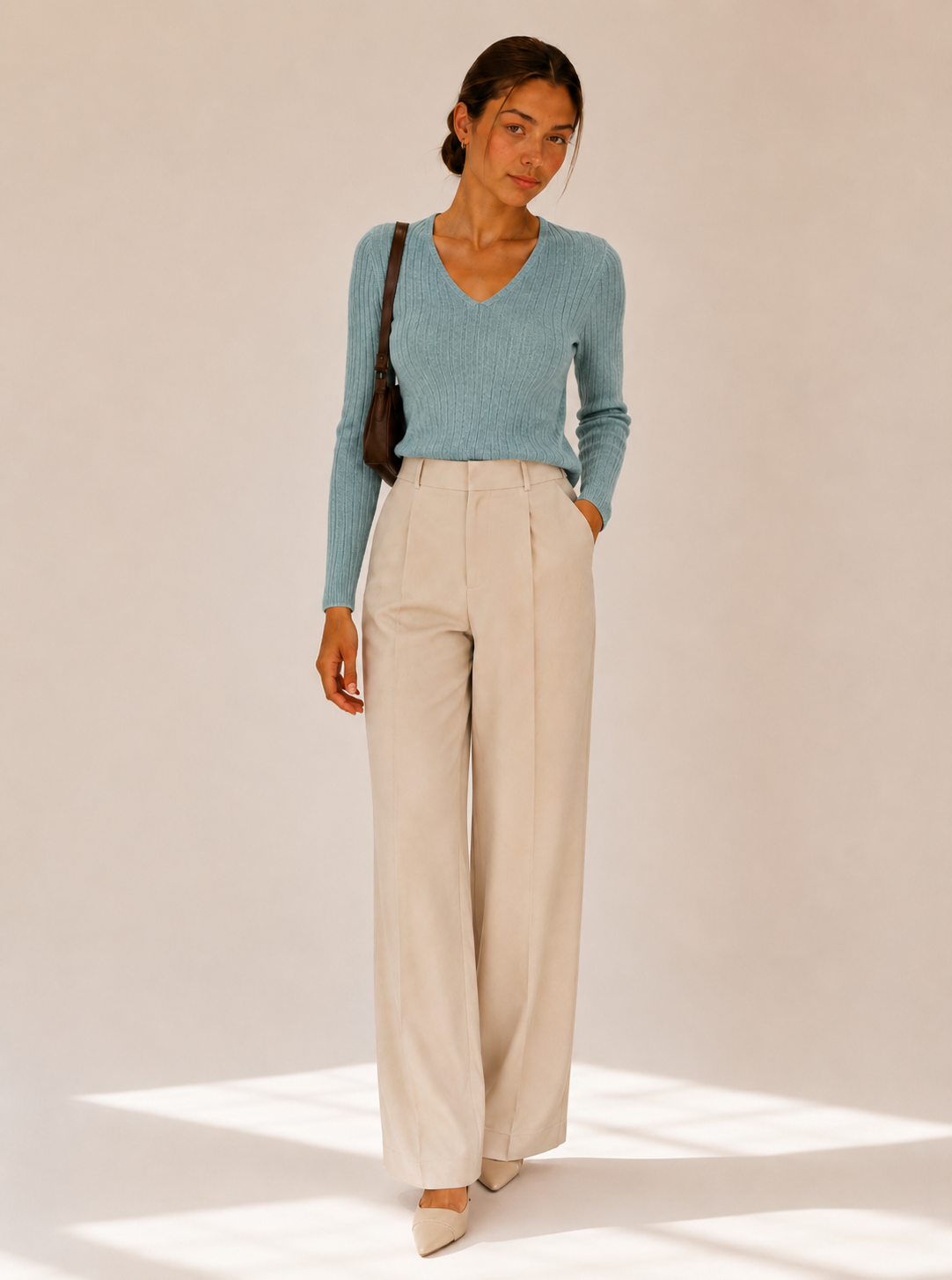 Clara V-Neck Knit Top