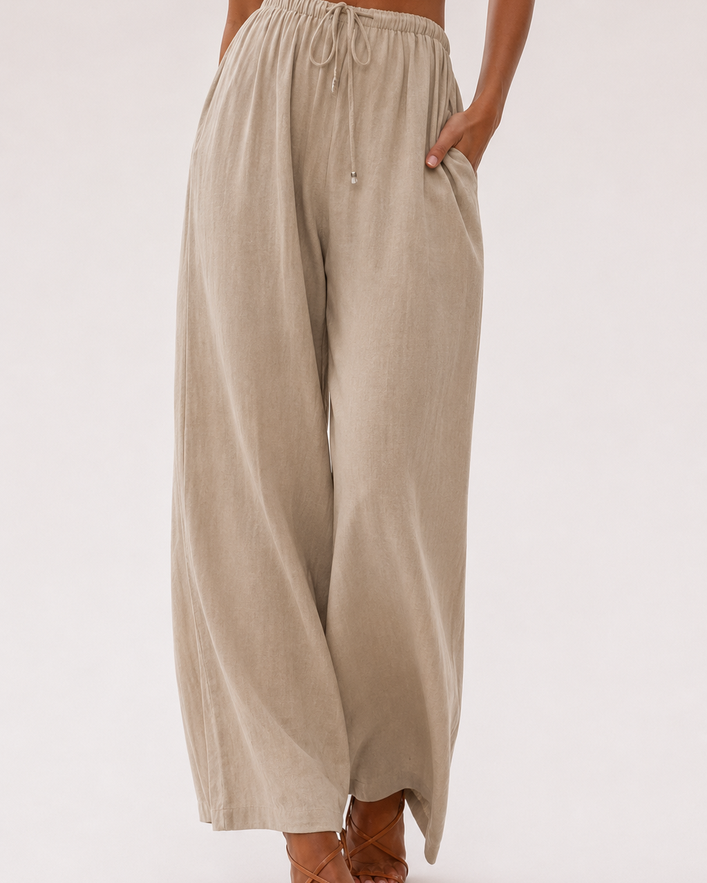 Linen Wide Leg Pants