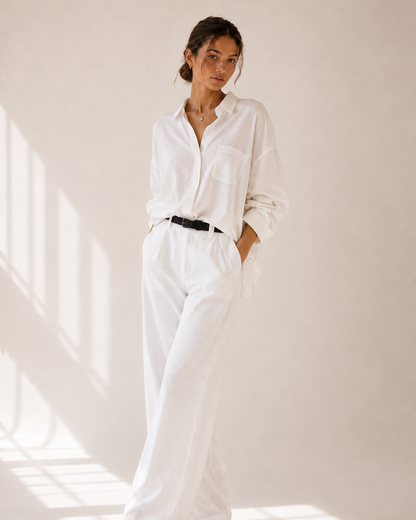 Lina Linen-Blend Shirt